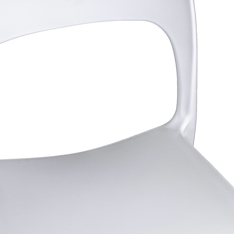Chaise de jardin Risto en polypropylène blanc 47X52X H83 Cm