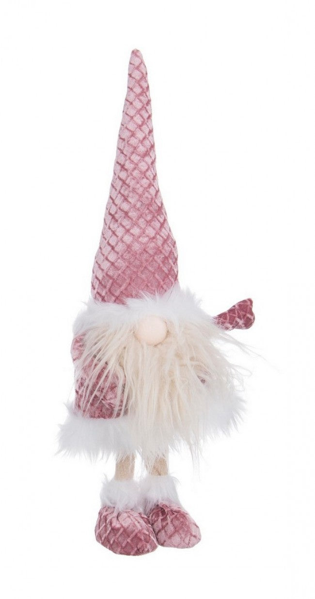 4x Support Père Noël Rufus Rose H45