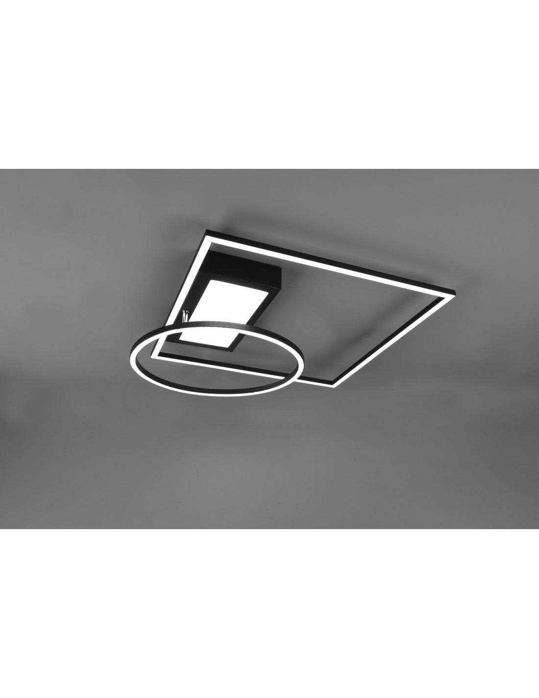 Plafonnier Led Downey 34w Noir L64 cm Dimmable Trio Lighting