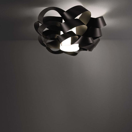 Plafonnier One Light CLOUD Noir diamètre 50x h24 cm