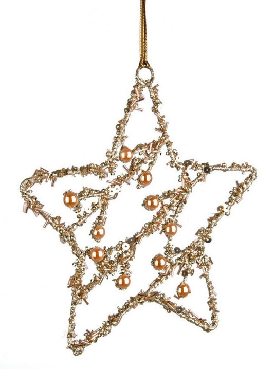 4x pendentif étoile dorée Lizy