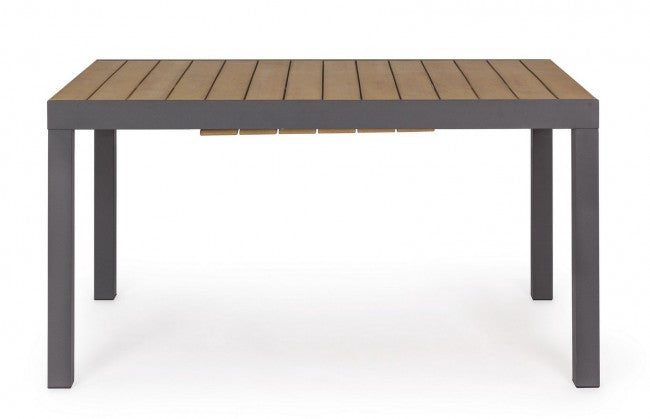 Table extensible Elias en aluminium 140-200x90 cm