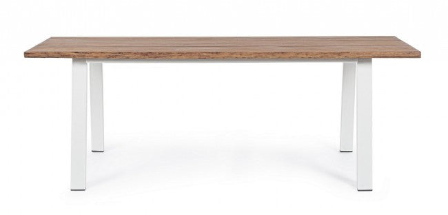 Table de jardin Oslo Blanc Naturel 100x200 cm
