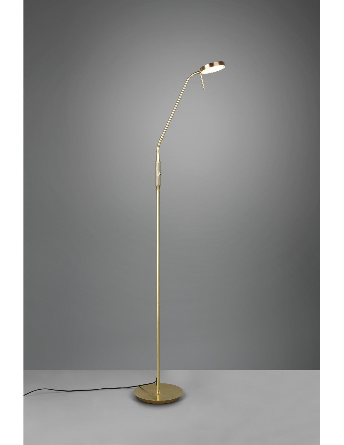Lampadaire Monza en laiton à LED avec variateur tactile Trio Lighting