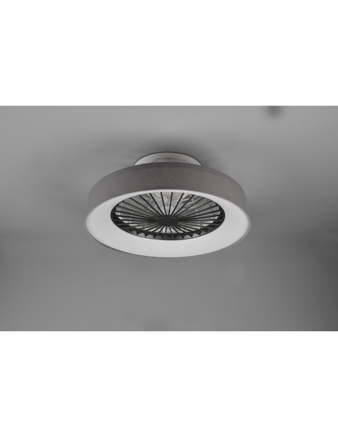 Lampe de ventilateur moderne LED 30w à intensité variable Farsund gris Trio Lighting