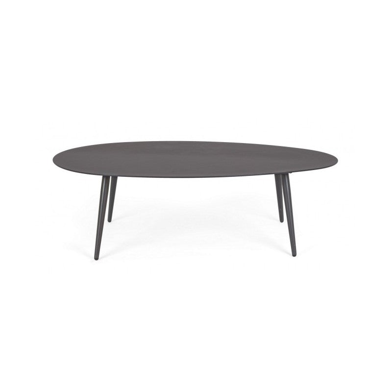 RIDLEY Table basse d'extérieur aluminium anthracite 120x75x h36 cm