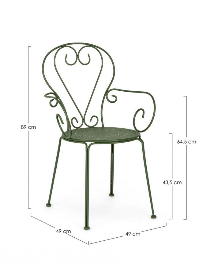 4x Chaise C-Br Etienne Forest