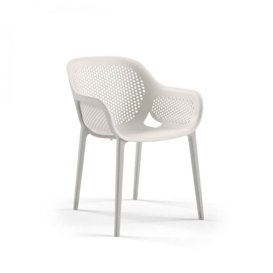 Fauteuil design Atra gris blanc