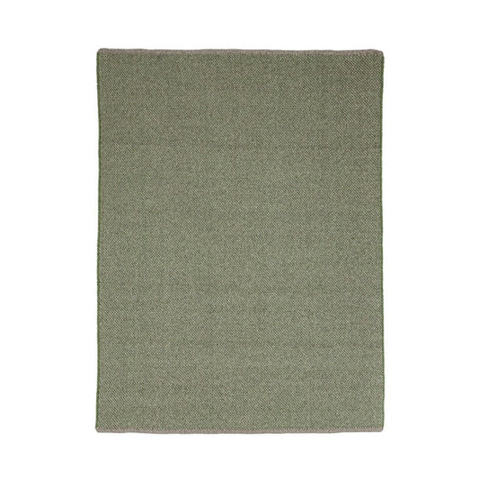 Tapis d'extérieur vert en fibre synthétique fait main 170x240