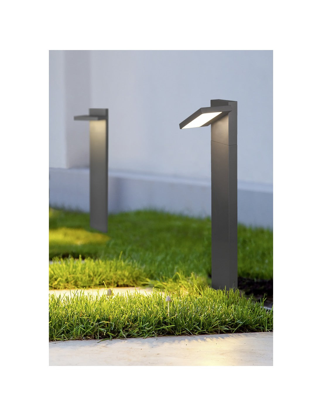 Horton IP54 Trio Lighting Borne d'extérieur à LED en aluminium anthracite