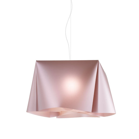 Suspension en métal rose en métal chromé Cm. 45x21h