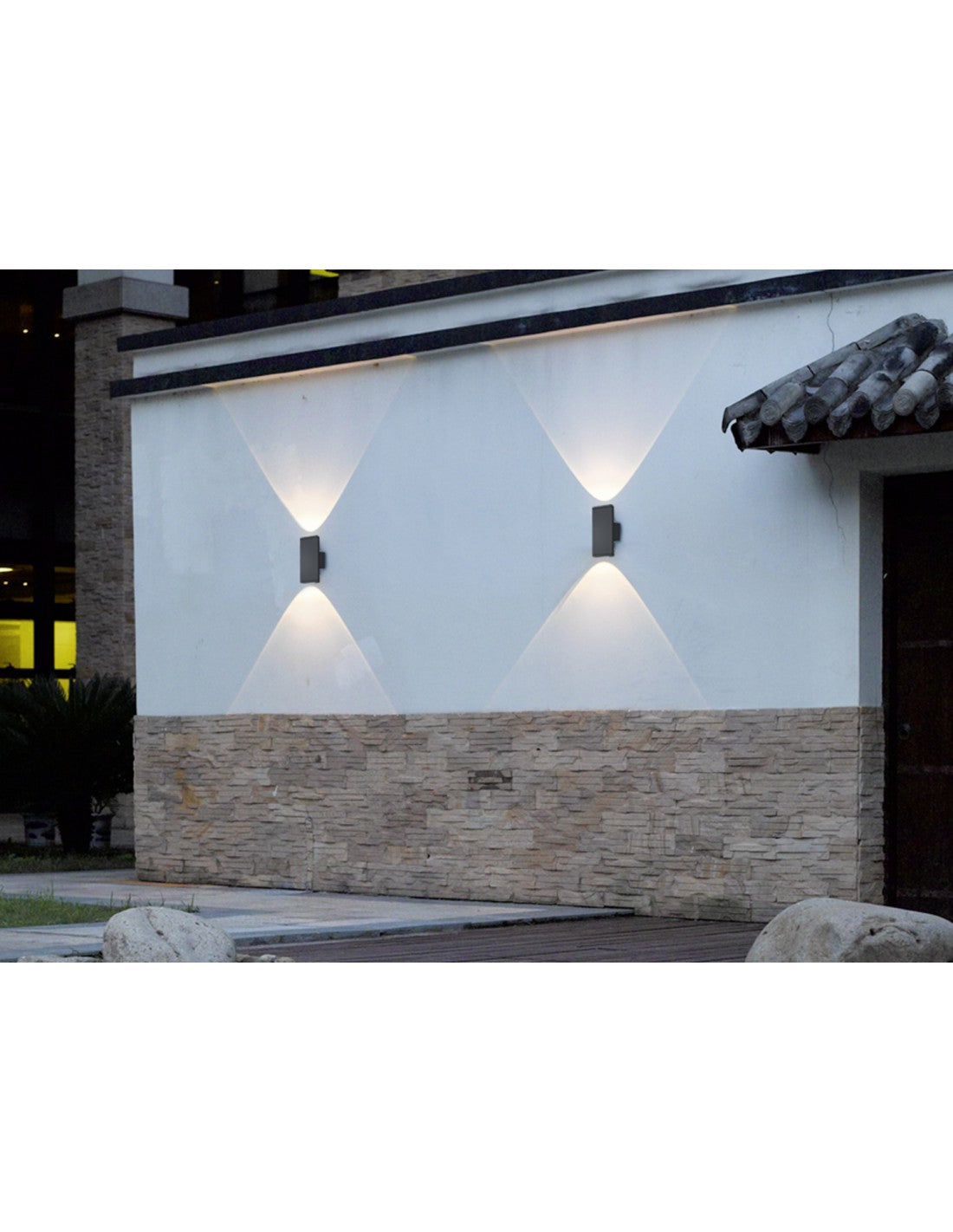 Applique d'extérieur double émission Colorado LED IP54 Anthracite Trio Lighting