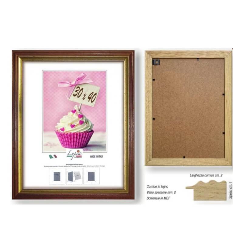 Cadre marron 21x29.7 - Ecommerce