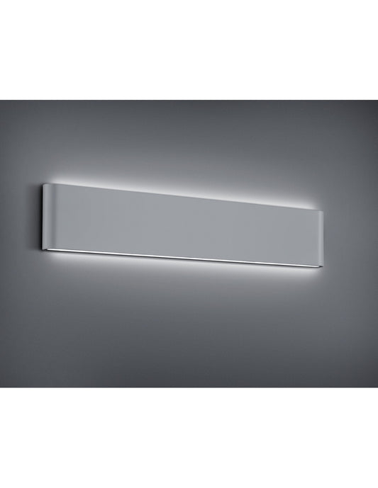 Thames II Applique Rectangulaire LED Double Lumière IP54 Aluminium L46 cm Trio Lighting