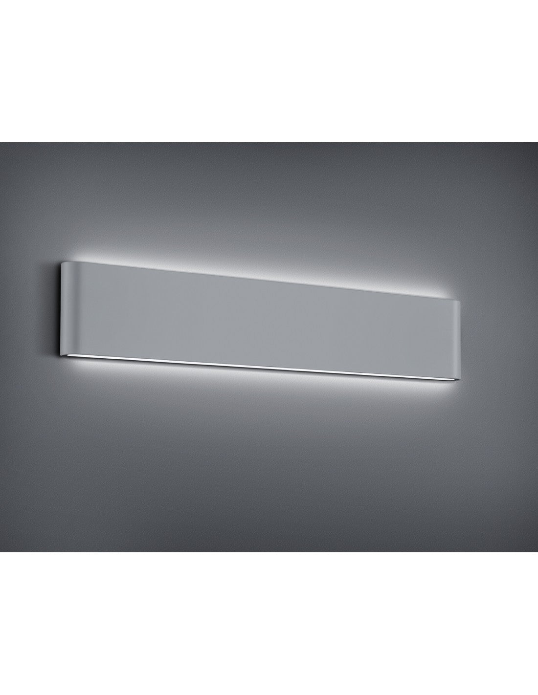 Thames II Applique Rectangulaire LED Double Lumière IP54 Aluminium L46 cm Trio Lighting