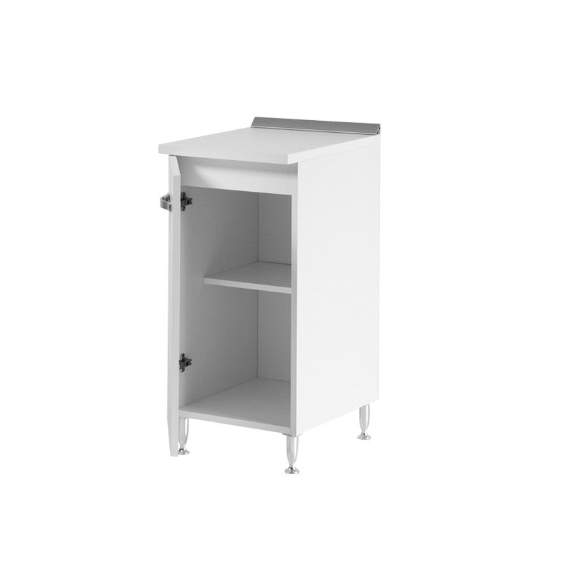 Meuble de cuisine Frêne Blanc 1 porte 30x50xH 85 cm
