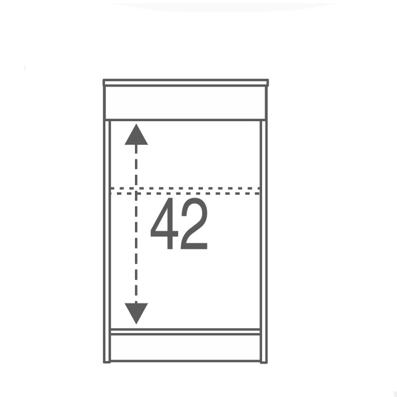Armoire basse polyvalente avec une porte et un tiroir Blanc 46x34x h80 cm
