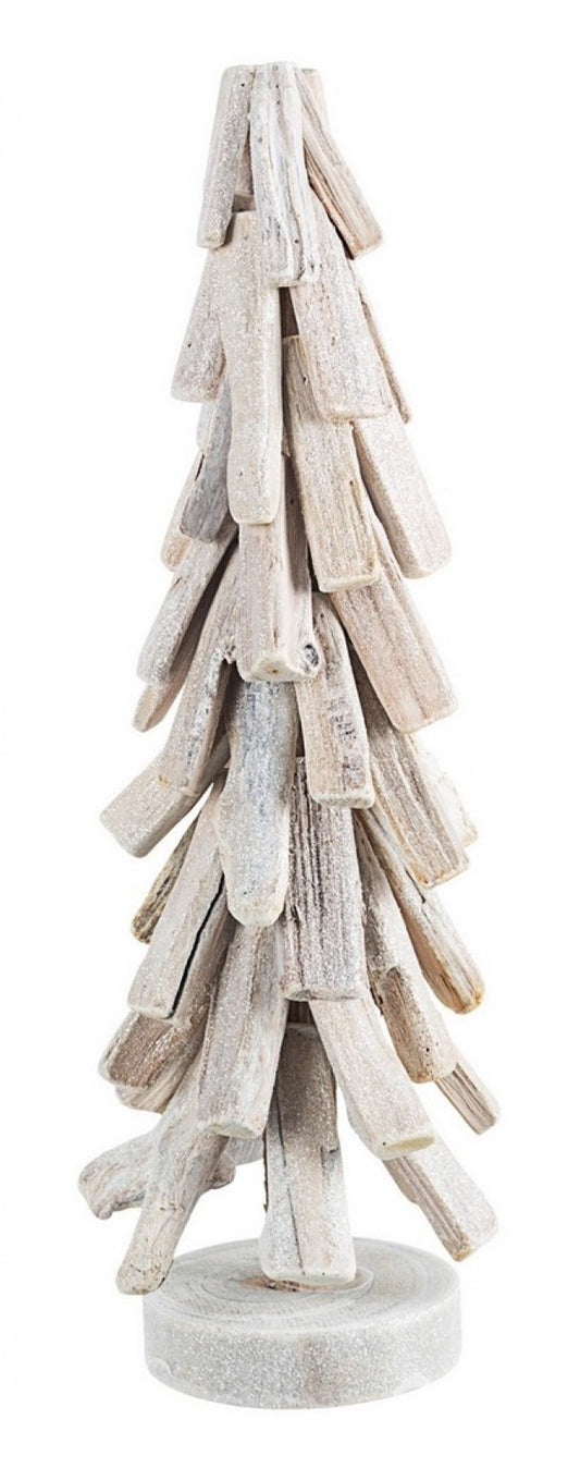 2x Support pour Bâtons de Pin Blanc H45