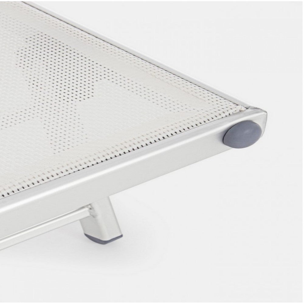 Bain de soleil Cross avec roues en aluminium blanc