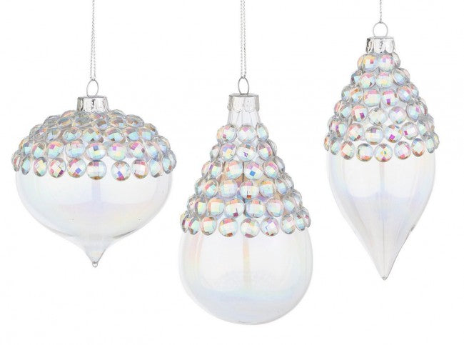 12x Pendentif Bijou Vt Irisé Ass3
