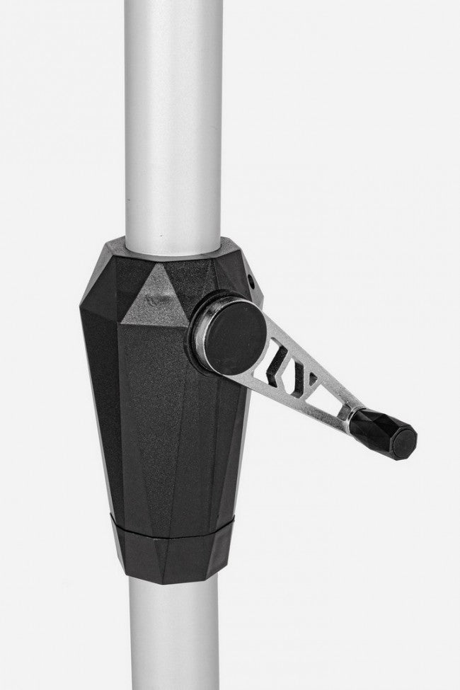 Parasol Vienna en aluminium gris foncé