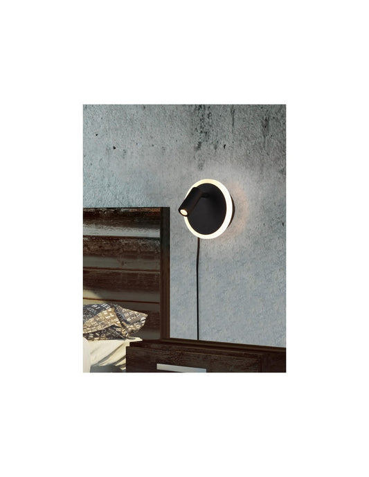 Applique Led Spot Ajustable Jordan Noir Trio Lighting