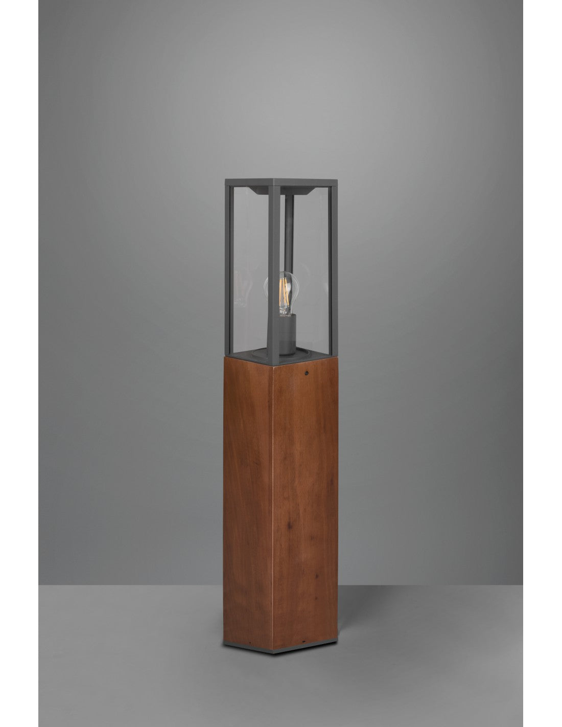 Borne d'extérieur Garonne IP44 Bois H80 cm Trio Lighting