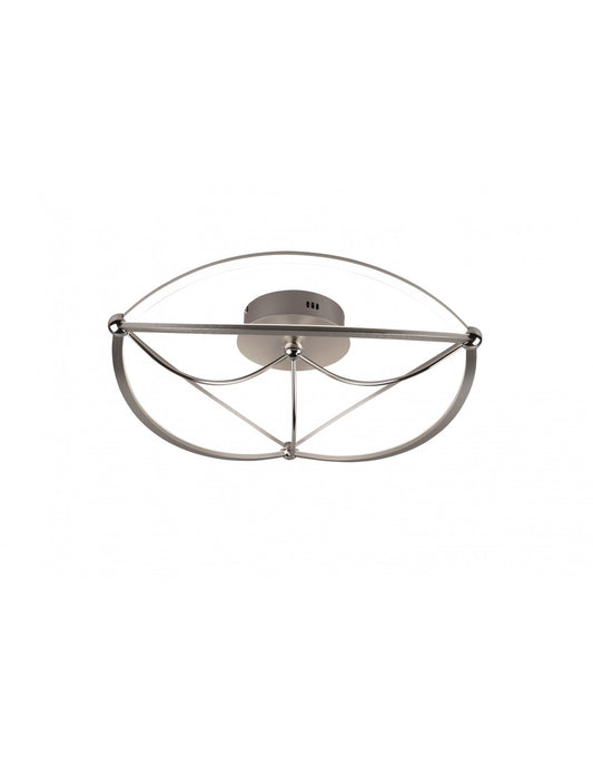 Plafonnier Led Charivari Ellipses Nickel Ø62 cm Trio Lighting