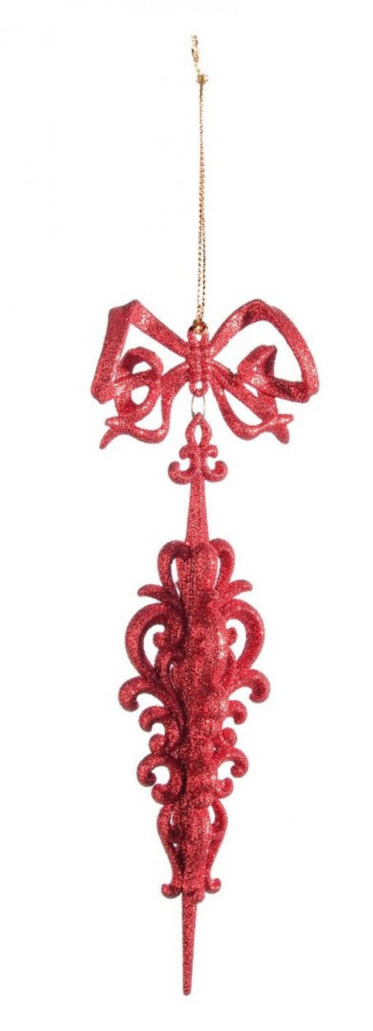 12x pendentif décor de mode rouge