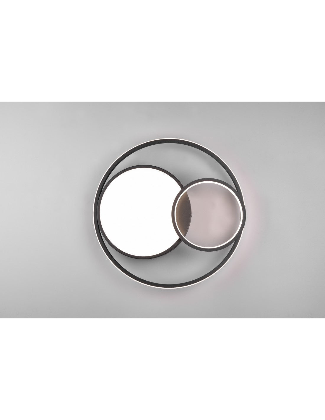 Plafonnier Moderne Vuelta Noir 3 LED Variateur 28w Trio Lighting