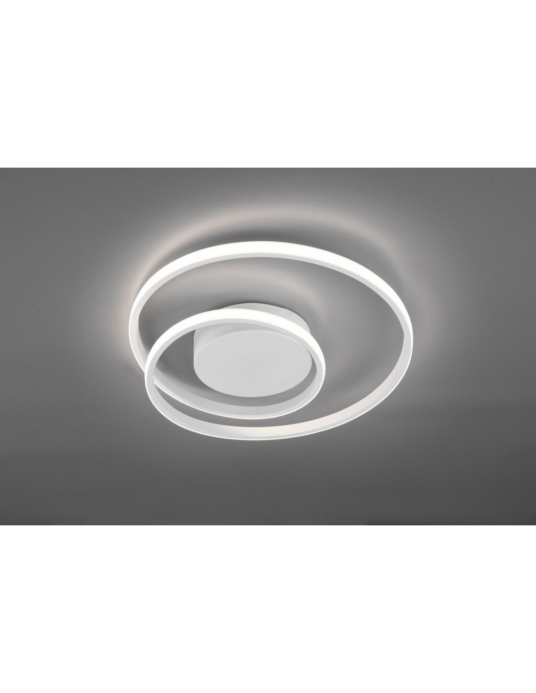 Plafonnier LED Zibal Spiral Blanc 22w Dimmable Ø39 cm Trio Lighting