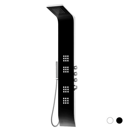 Unité murale multifonction Lipari : l'élégance en noir et blanc