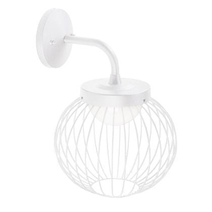 Applique murale 20W LED 4000K ligne cage blanche