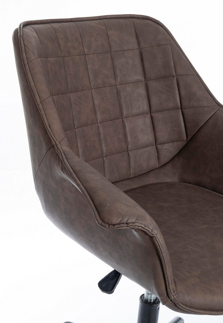 Fauteuil de bureau Joshua marron