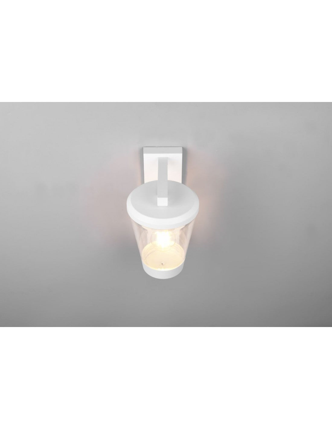 Applique Lanterne Cavado Blanc IP44 Détecteur de Mouvement Trio Lighting