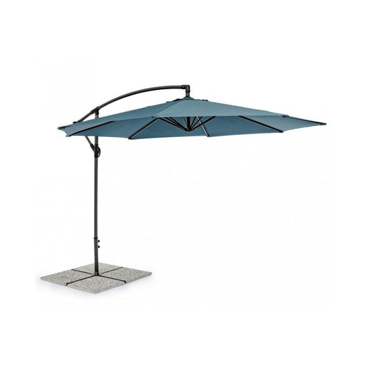 Parasol de jardin avec bras 360° Texas 300x h260 cm Anthracite-Paon