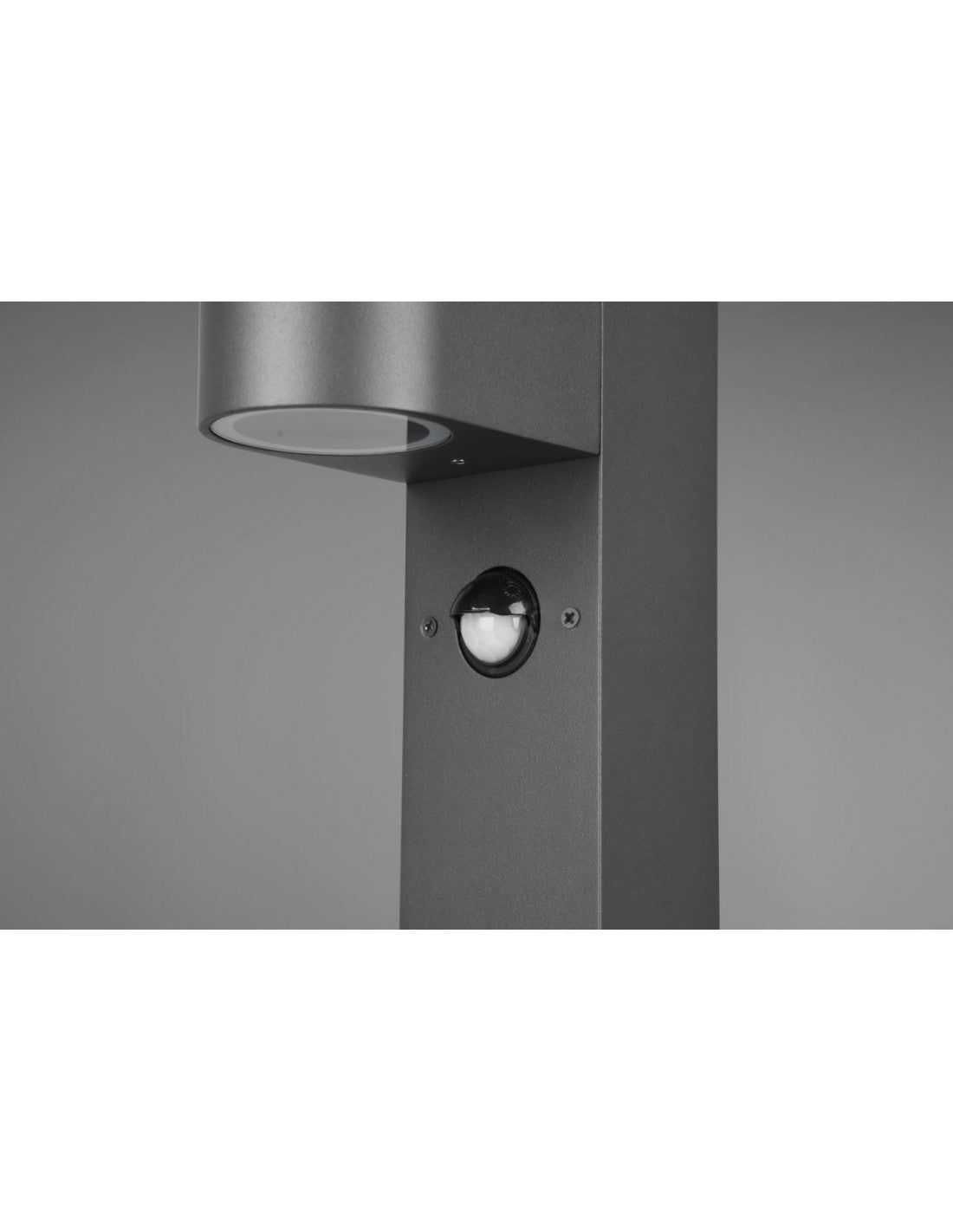 Borne Basse de Jardin 1xGU10 Roya Anthracite IP44 Détecteur de Mouvement Trio Éclairage