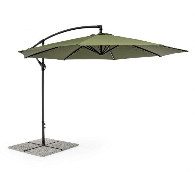 Parasol de jardin avec bras 360° Texas 300x h260 cm Anthracite-Olive