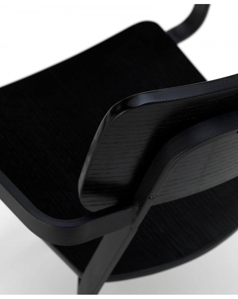 4x Chaise en bois laqué - Tête de table Woody