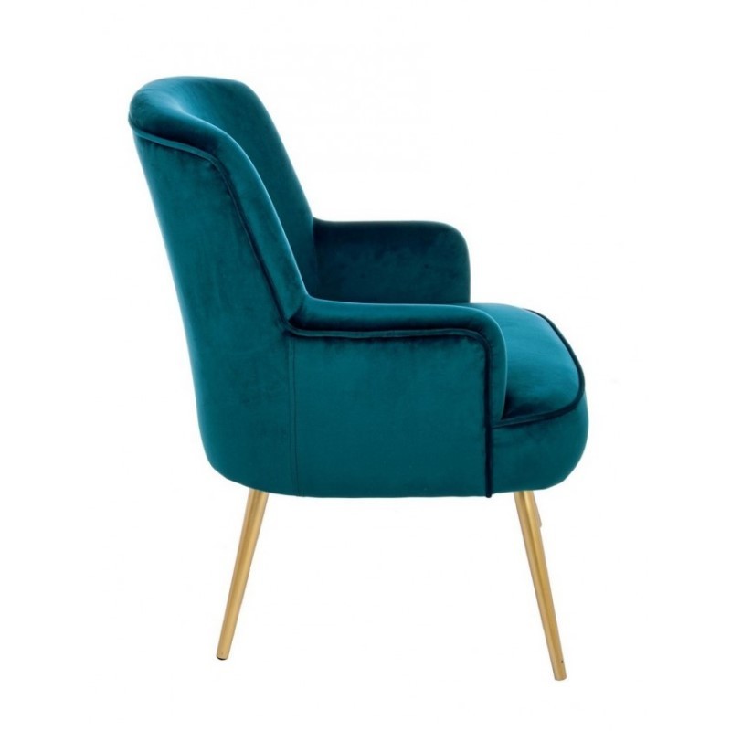 Fauteuil Clelia effet velours profond