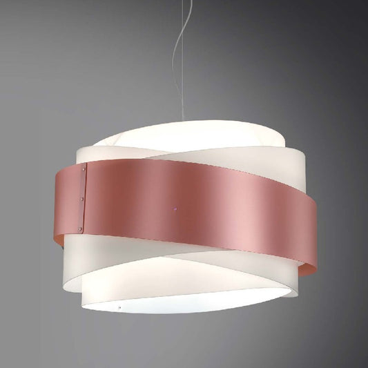 BEA suspension lustre cinq lumières Rose diamètre 60x h38 cm