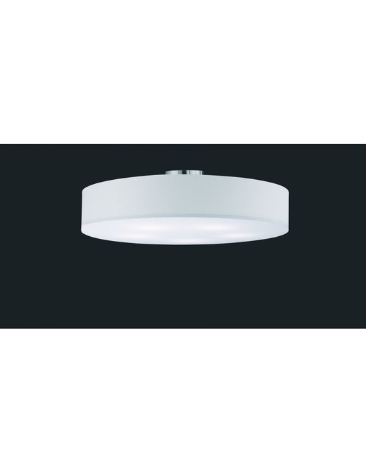 Plafonnier hôtel 5xE27 Abat-jour Blanc Ø65 cm Trio Lighting