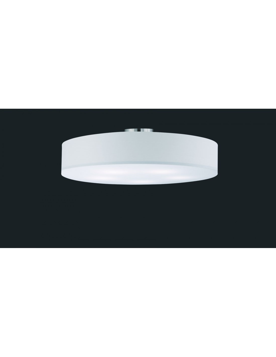 Plafonnier hôtel 5xE27 Abat-jour Blanc Ø65 cm Trio Lighting