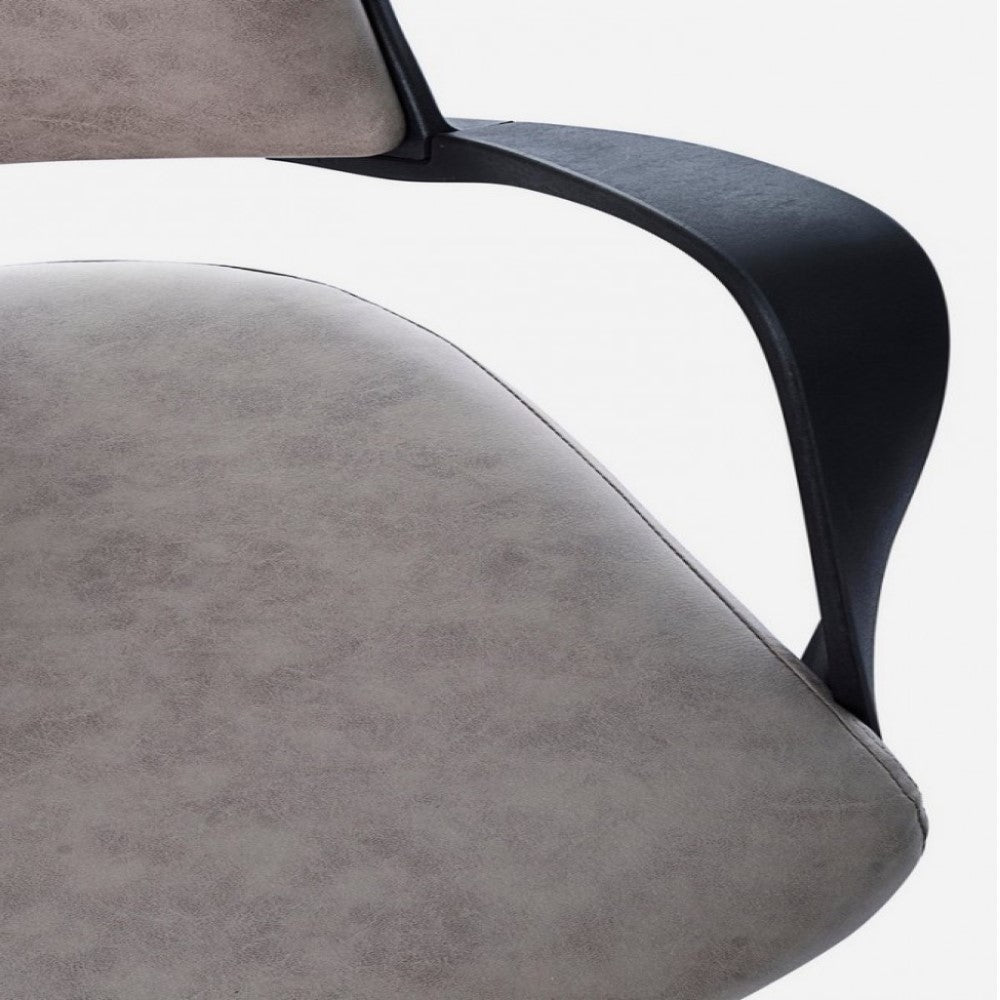 Fauteuil de bureau de direction Bart en tissu gris