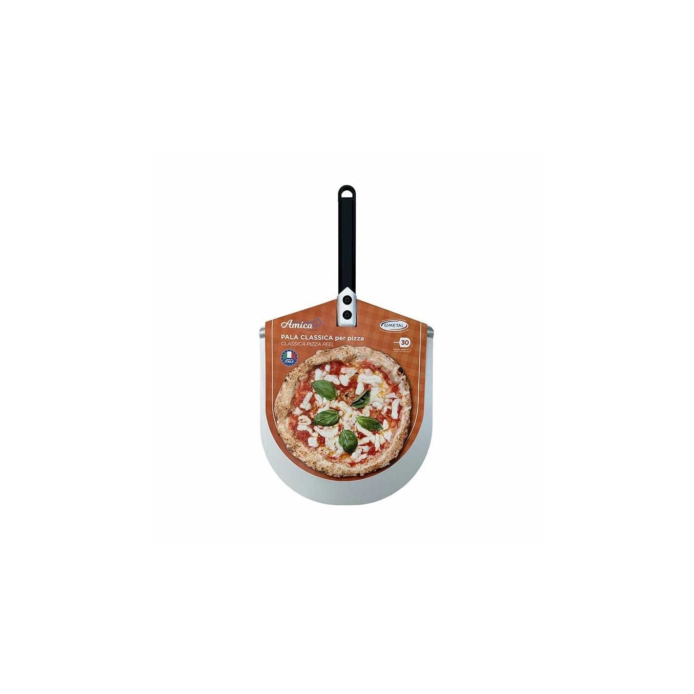 Pelle à pizza en aluminium à manche court - Gi.Metal 33 cm