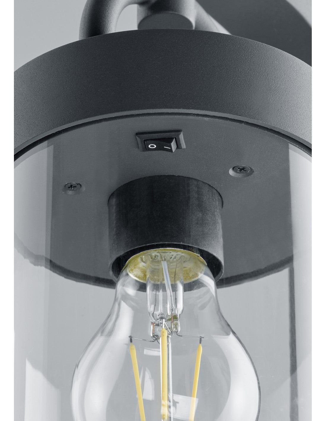 Poteau extérieur Sambesi Anthracite H100 cm Capteur crépusculaire IP44 Trio Lighting