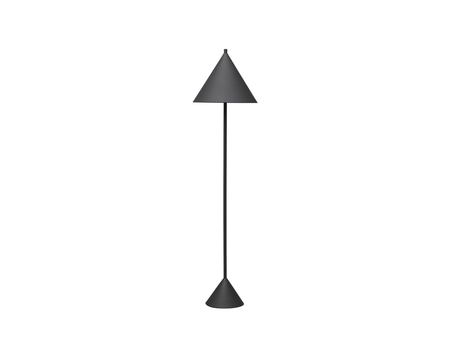 Lampadaire en métal noir D40xP40x156h cm