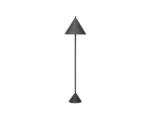 Lampadaire en métal noir D40xP40x156h cm