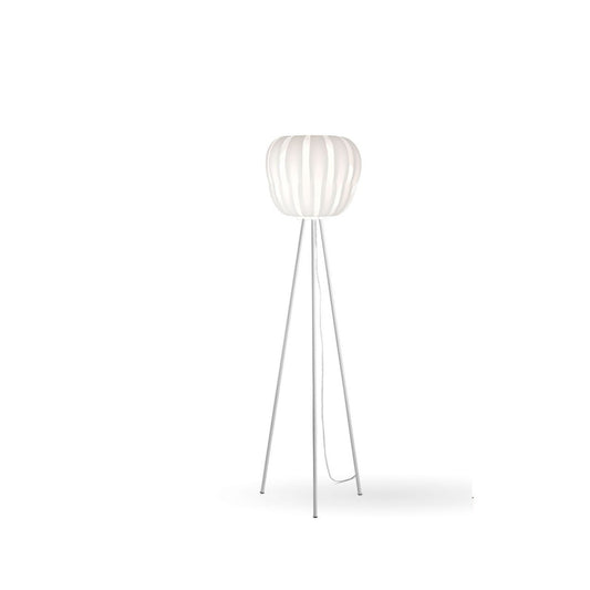 Lampadaire trépied en métal blanc Cm. 42x165h