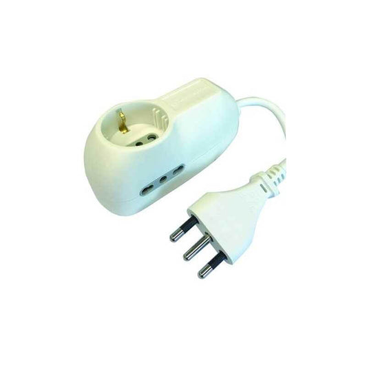 Multiprises 3 Prises Schuko/Bypass Blanc 16A